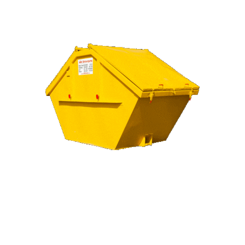 wirowittrock giphygifmaker dump gelb container Sticker