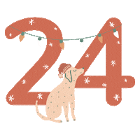 Merry Christmas Dog Sticker by Wüfers