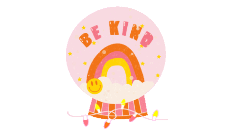 Rainbow Snowglobe Sticker