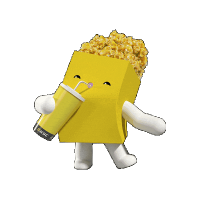 Golden Screen Cinemas Popcorn Sticker by GSCinemas