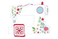 Sew Sewing Machine Sticker by Riley Blake Designs