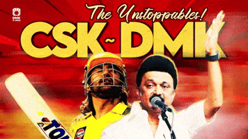 Ipl Dhoni GIF by DMK IT WING