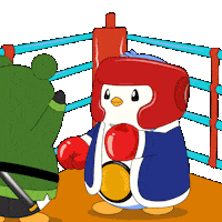 Fight Finish Him Sticker by Pudgy Penguins