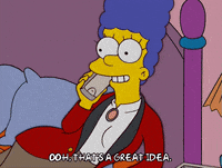 happy marge simpson GIF