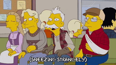 Season 20 Sneezing GIF by The Simpsons