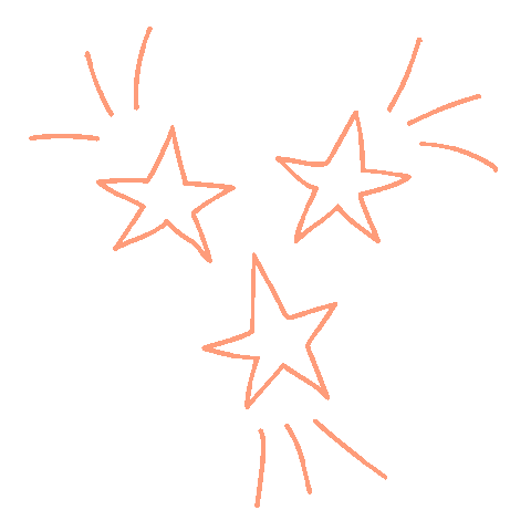 New Year Star Sticker