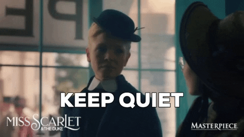 Keep Quiet No GIF by MASTERPIECE | PBS