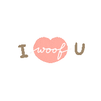 Dog Love Sticker