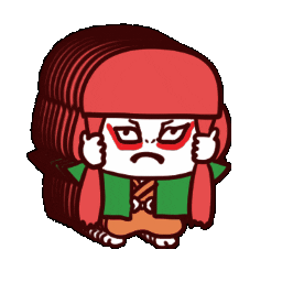 MIQJUU giphygifmaker kabuki 獅子 歌舞伎 Sticker