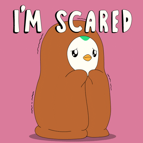 Scared In Fear GIF by Abster