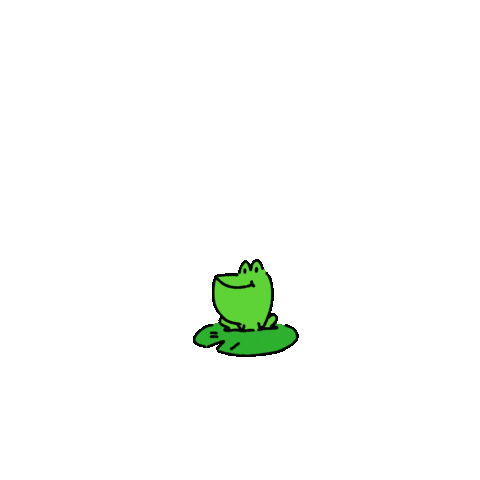Duckgu giphyupload frog rice 개구리 Sticker