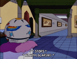 Season 9 Museum GIF by The Simpsons