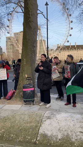 Anti-Police Protesters March in London for One-Year Anniversary of Sarah Everard Vigil