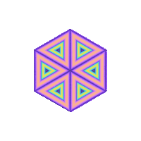 Star Kaleidoscope Sticker by Dinaaaaaah