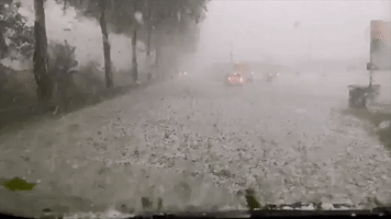 Powerful Thunderstorms Bring Hail to South of France