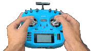HobbyDrone blue radio flying drone Sticker