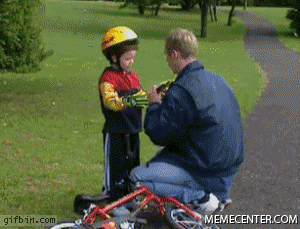 father and son GIF