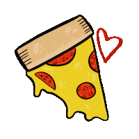 Pizza Love Sticker