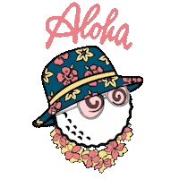Fear And Loathing Aloha Sticker by RogerDunnHawaii