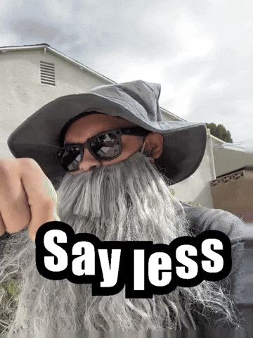 Say Less GIF
