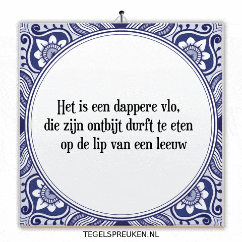 Ontbijt Zelfvertrouwen GIF by Tegelspreuken.nl