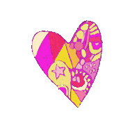 Jmercede love heart artist doodle Sticker