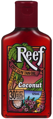 ReefOil beach coconut tan tanning Sticker