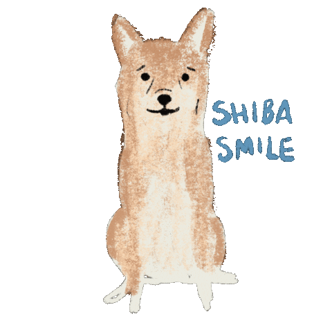 Shibainu Sticker by Andrea Caceres