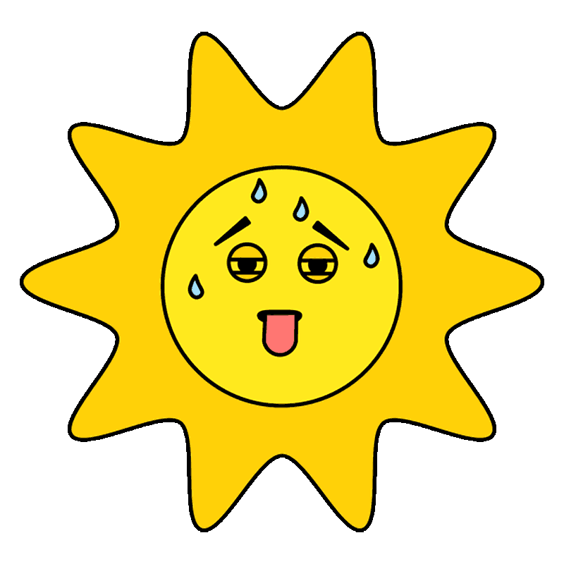 Sweating Good Morning Sticker