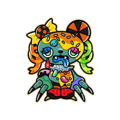 1Peloltte giphyupload halloween kawaii character Sticker