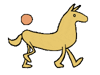 fabianfucci ball horse walk fabianfucci Sticker