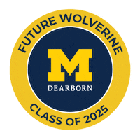 Go Blue Michigan Football Sticker by University of Michigan-Dearborn