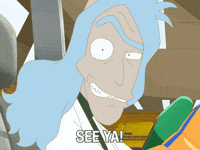 Rick And Morty Goodbye GIF by Adult Swim