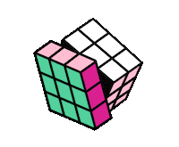 designarafr colors loading cube wip Sticker