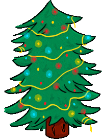 Pine Tree Christmas Sticker by Artips Factory