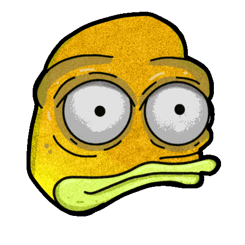 shrempin crypto sun nft yellow Sticker