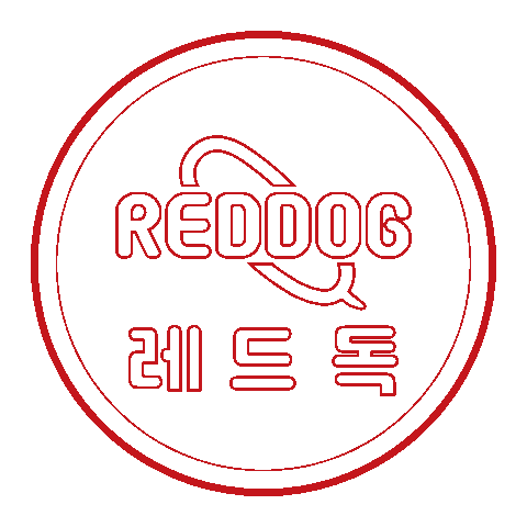 reddog_id giphyupload dog red hotdog Sticker
