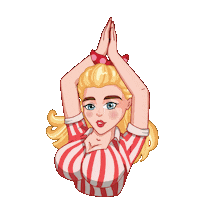 Girl Sticker by PIN-UP.UA