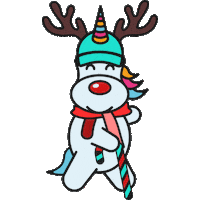 Christmas Rudolph Sticker by PICK•A•ROO