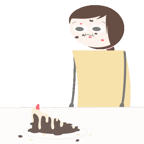 Cake Eating Sticker