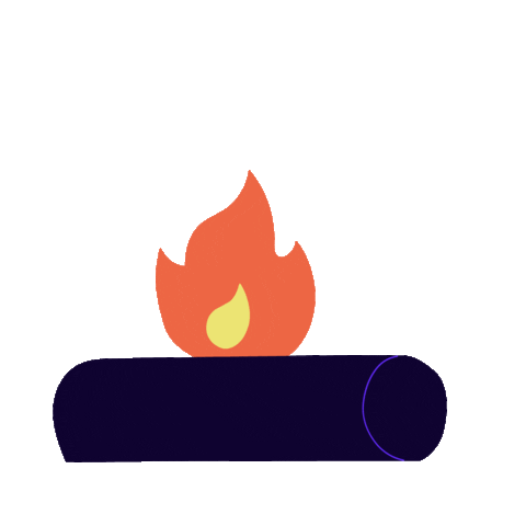 Kadusoaresll giphyupload fire camping fogo Sticker