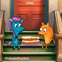 TreehouseDirect happy dog friends eating GIF