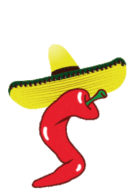 SenorTacoBayreuth hot jump sombrero chili Sticker