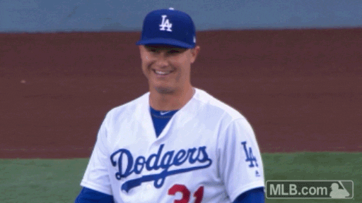 los angeles dodgers smile GIF by MLB