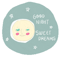Happy Good Night Sticker by Chris Olson