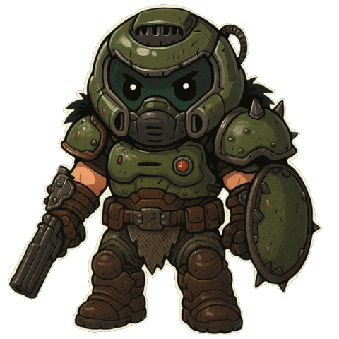 The Dark Ages Doom Sticker