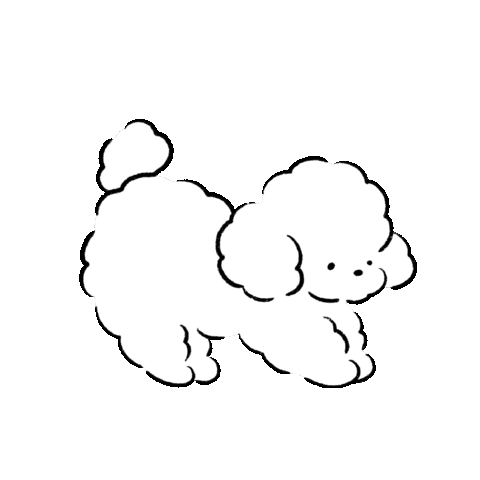 tepeso_ dog white かわいい 犬 Sticker