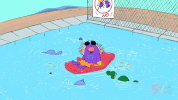 swimming pool captain monsterica GIF by Super Simple