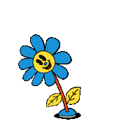 Flower Power Grin Sticker by Pete The Monkey