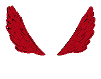 Red Wings Art Sticker by woljeon